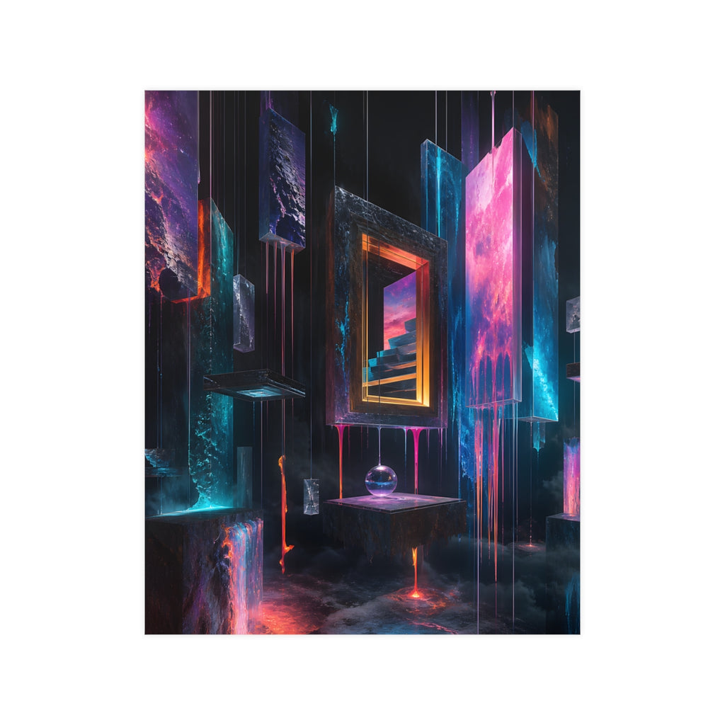 Museum of Falling Light KOSVYRE poster product mockup, front view