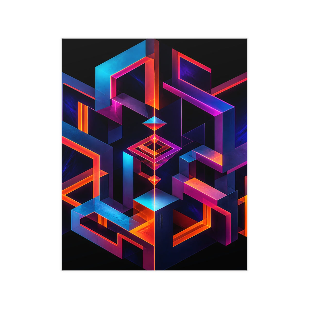 Negative Space Oracle KOSVYRE poster product mockup, front view