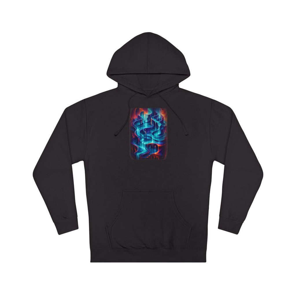 Neon Tidal Archive KOSVYRE hoodie product mockup, front view