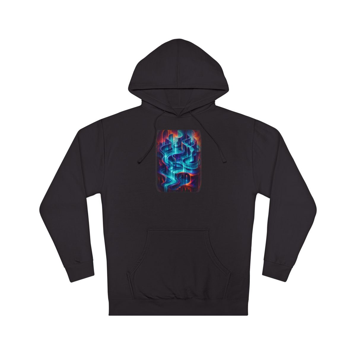 Neon Tidal Archive KOSVYRE hoodie product mockup, front view