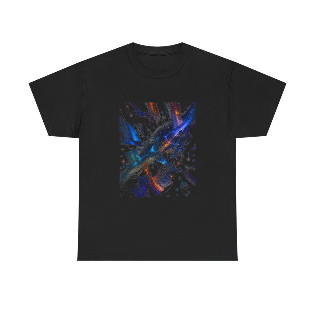 Night Archive Weather KOSVYRE graphic tee product mockup, front view