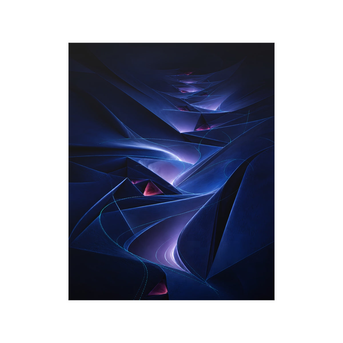 Nocturne Fold Garden KOSVYRE poster product mockup, front view