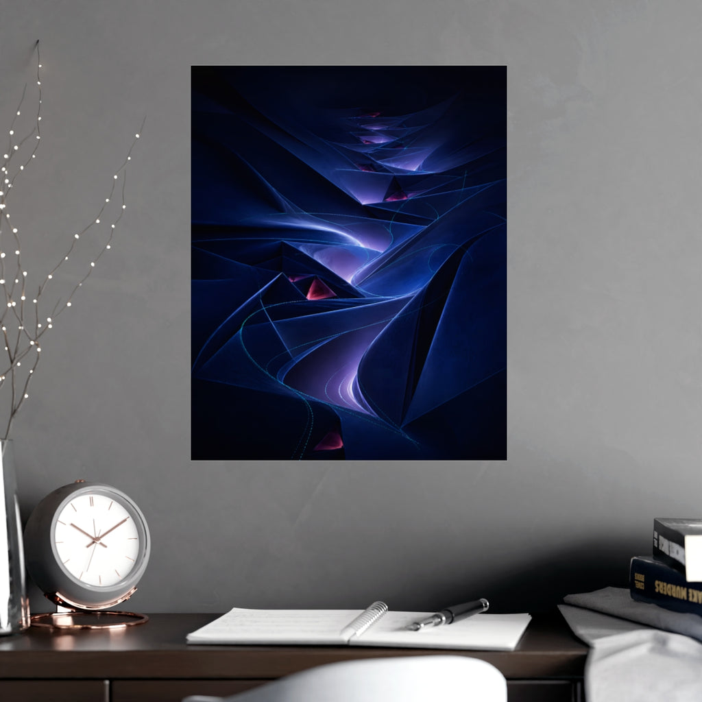 Nocturne Fold Garden KOSVYRE poster product mockup, alternate view