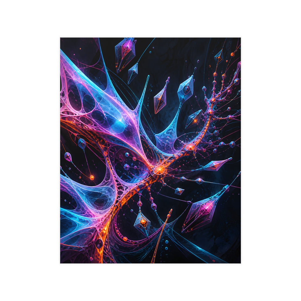 Null Meridian Bloom KOSVYRE poster product mockup, front view