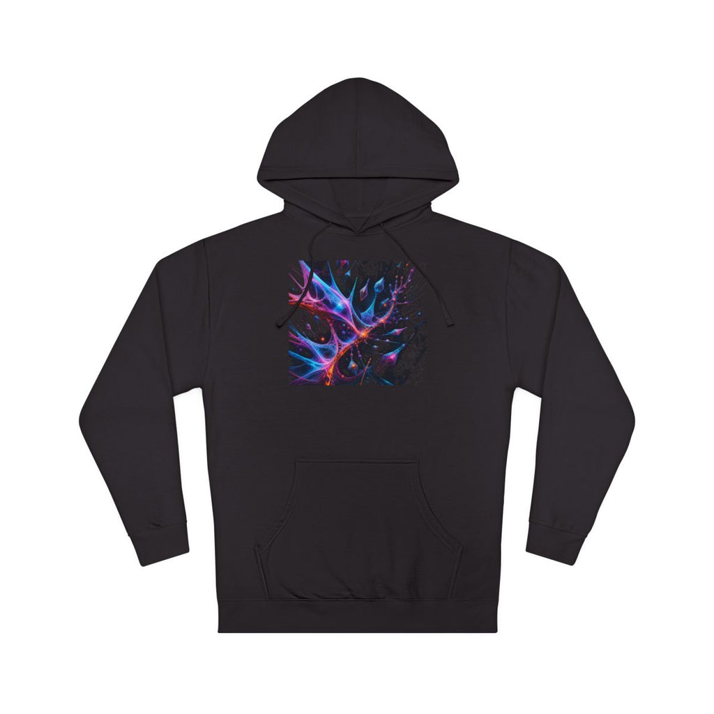 Null Meridian Bloom KOSVYRE hoodie product mockup, front view