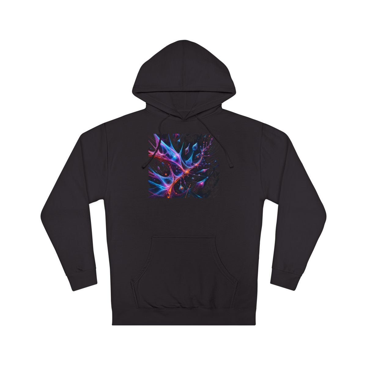 Null Meridian Bloom KOSVYRE hoodie product mockup, front view