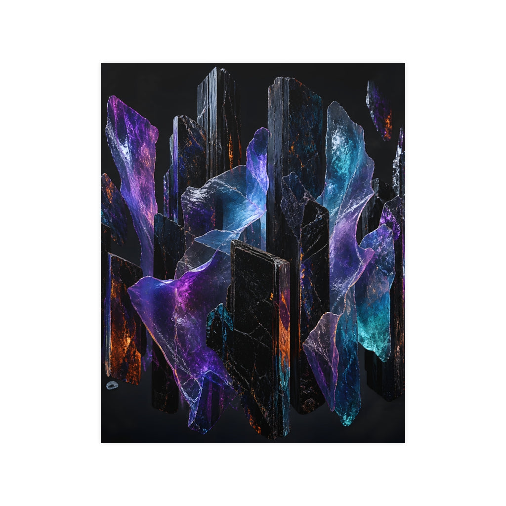 Obsidian Mica Choir KOSVYRE poster product mockup, front view