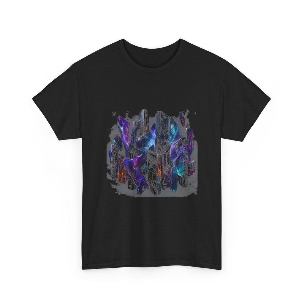 Obsidian Mica Choir KOSVYRE graphic tee product mockup, alternate front view