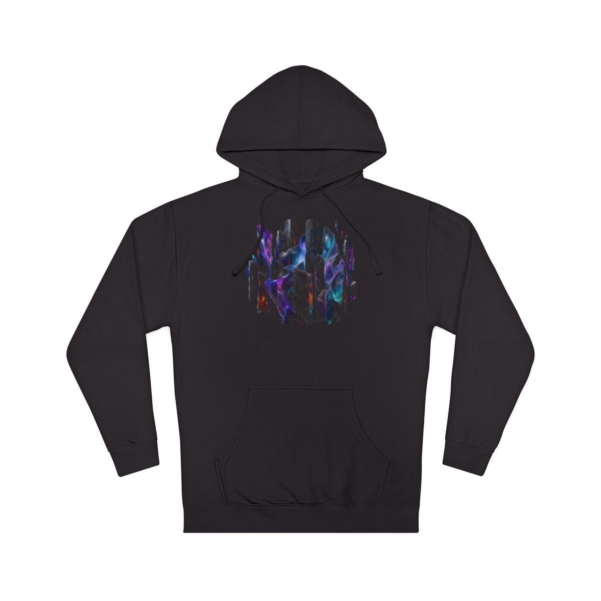 Obsidian Mica Choir KOSVYRE hoodie product mockup, front view