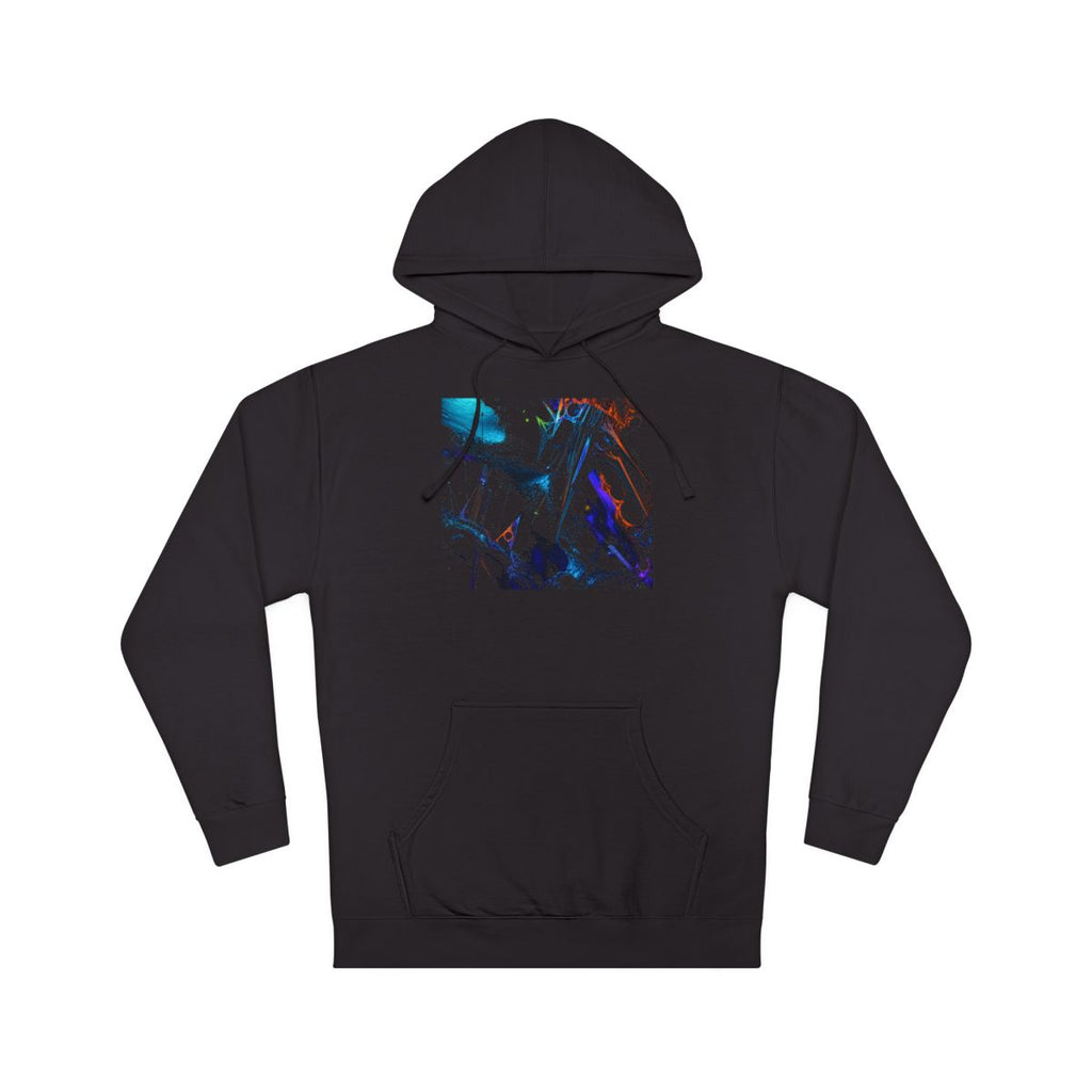 Obsidian Tide Instrument KOSVYRE hoodie product mockup, front view