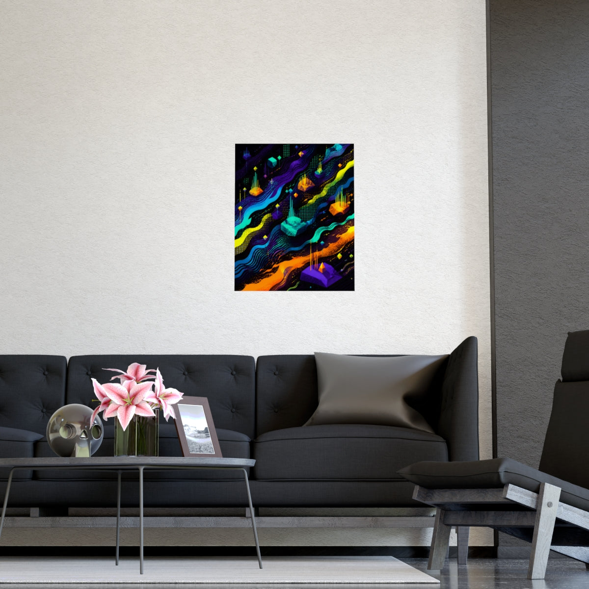Offset Broadcast Reef KOSVYRE poster product mockup, detail view