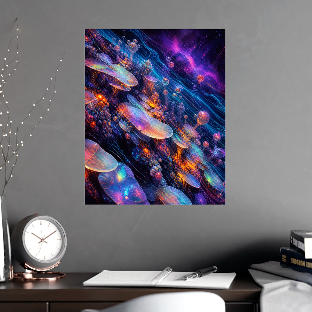 Opal Data Reef KOSVYRE poster product mockup, alternate view