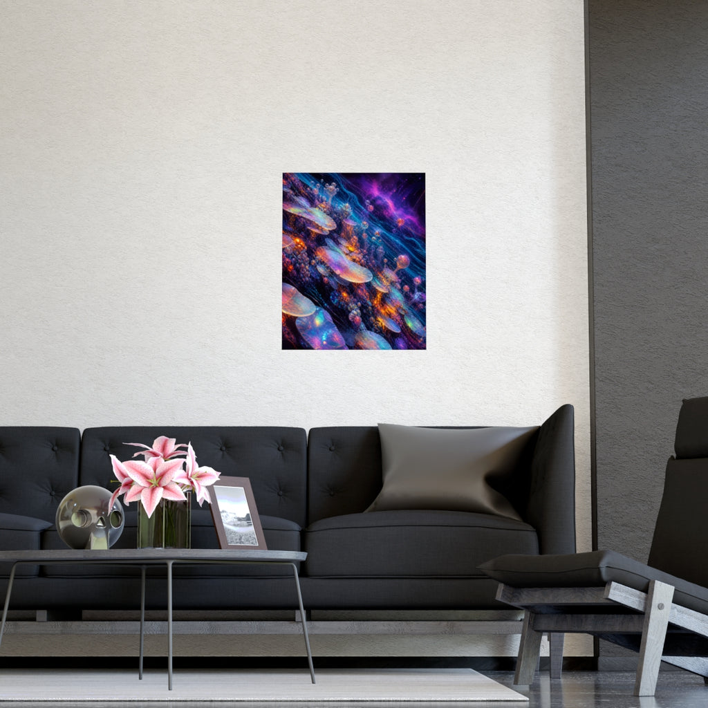 Opal Data Reef KOSVYRE poster product mockup, detail view