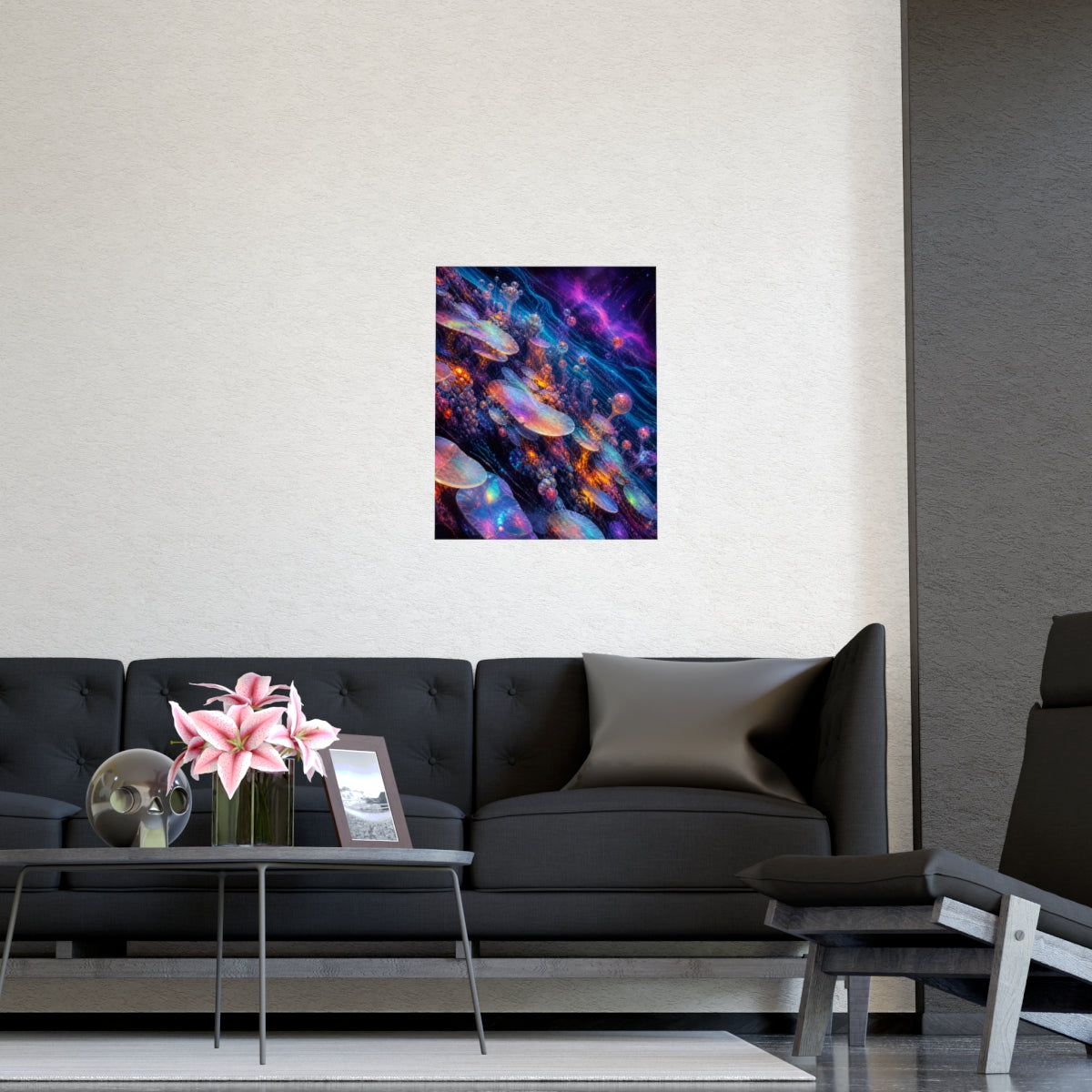 Opal Data Reef KOSVYRE poster product mockup, detail view