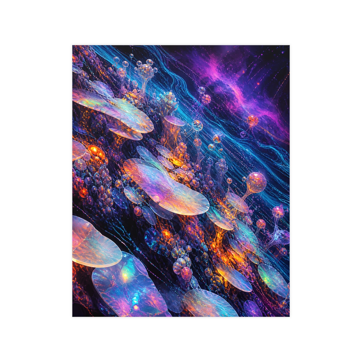 Opal Data Reef KOSVYRE poster product mockup, front view