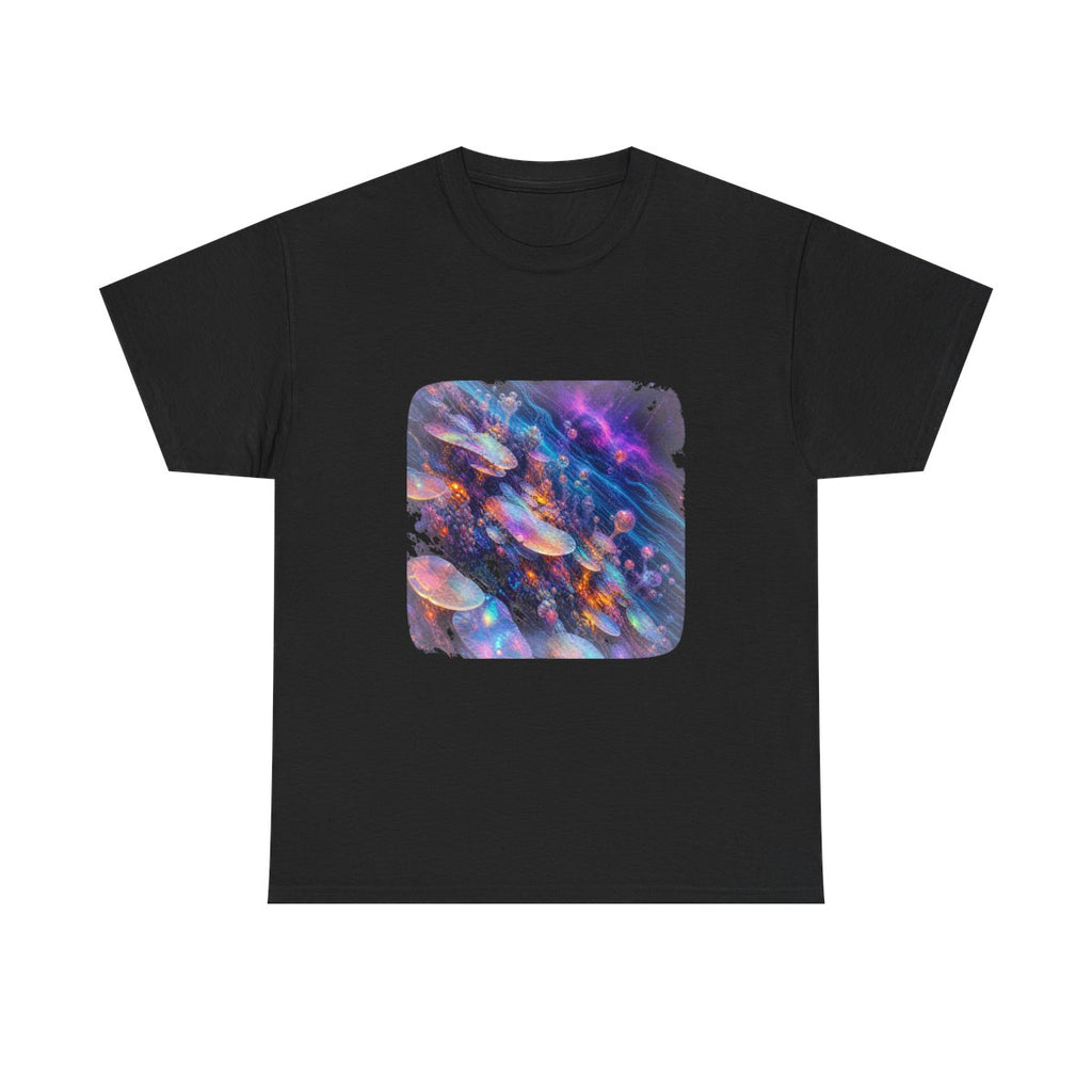 Opal Data Reef KOSVYRE graphic tee product mockup, front view
