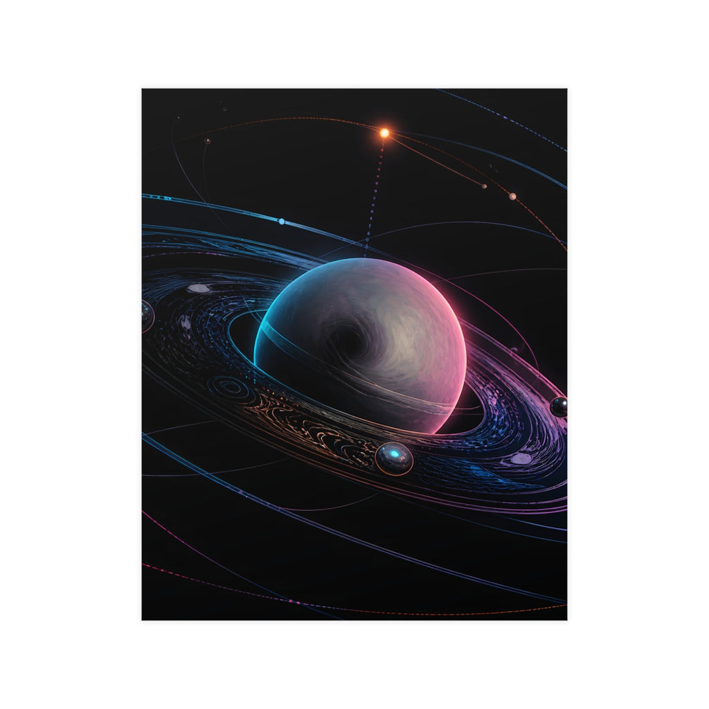 Orbit of the Unsaid KOSVYRE poster product mockup, front view