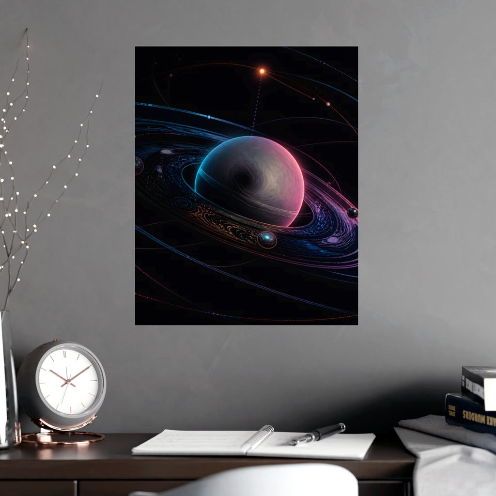 Orbit of the Unsaid KOSVYRE poster product mockup, alternate view