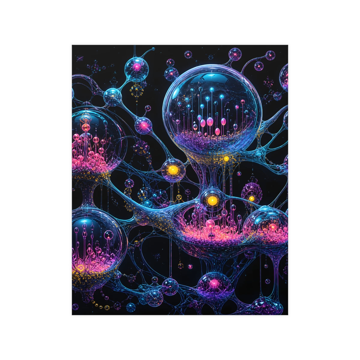 Orbital Glass Orchard KOSVYRE poster product mockup, front view