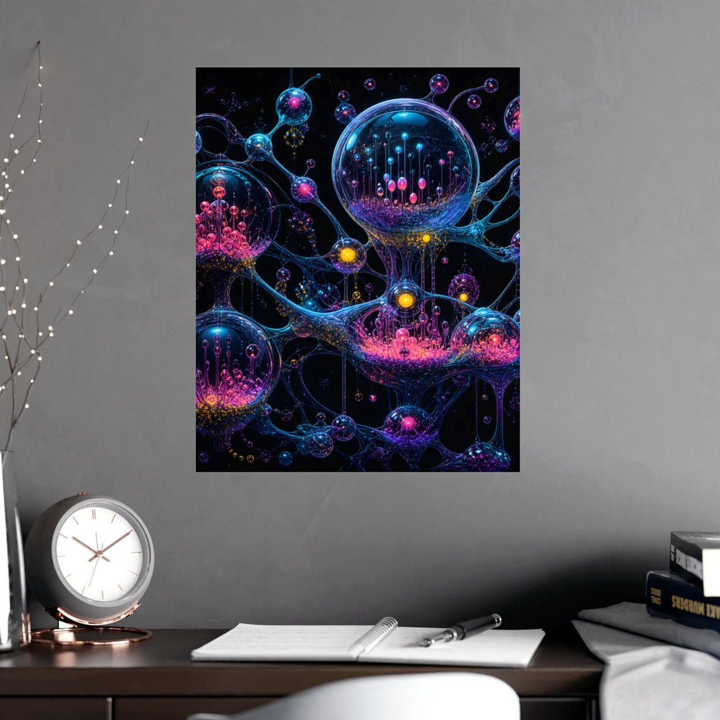 Orbital Glass Orchard KOSVYRE poster product mockup, alternate view