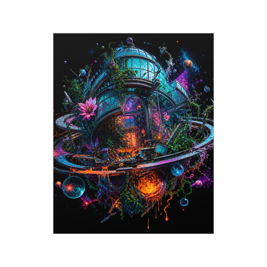 Orbital Hothouse Collapse KOSVYRE poster product mockup, front view