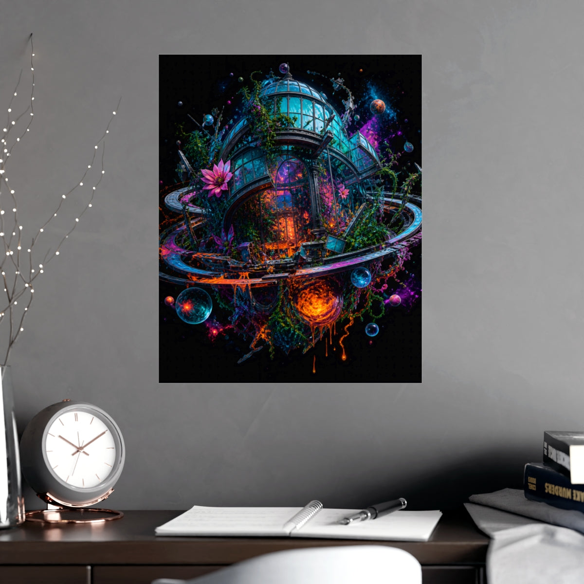 Orbital Hothouse Collapse KOSVYRE poster product mockup, alternate view