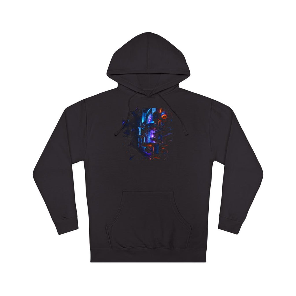 Orbiting Archive Engine KOSVYRE hoodie product mockup, front view