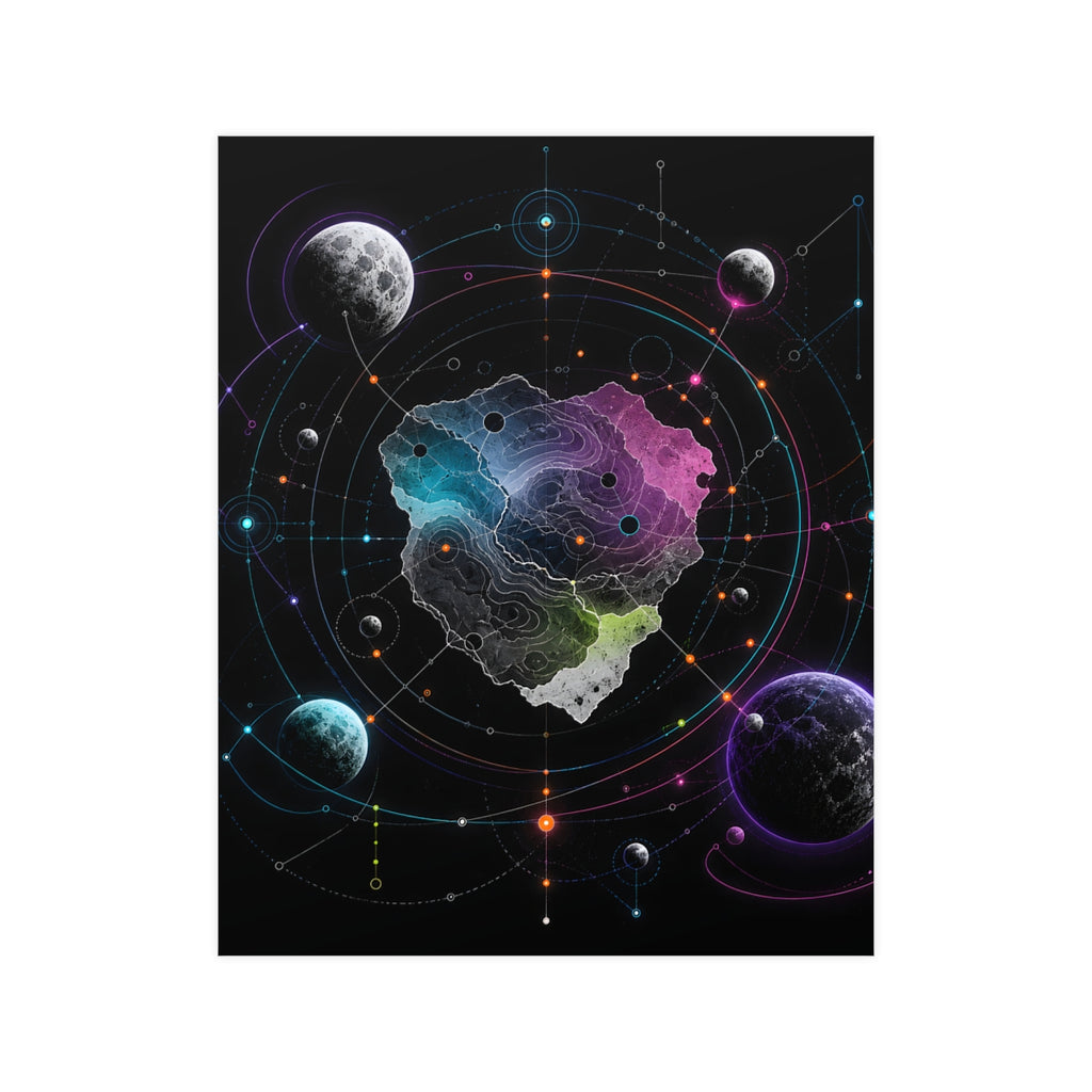 Orbiting Atlas KOSVYRE poster product mockup, front view