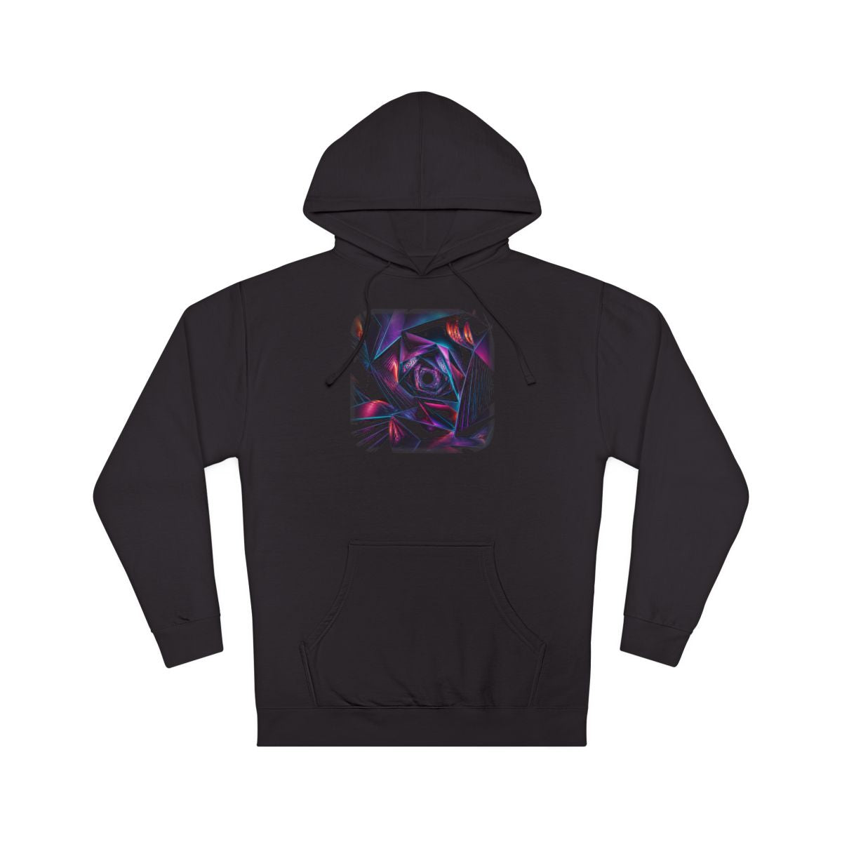 Orbiting Fold Cathedral KOSVYRE hoodie product mockup, front view