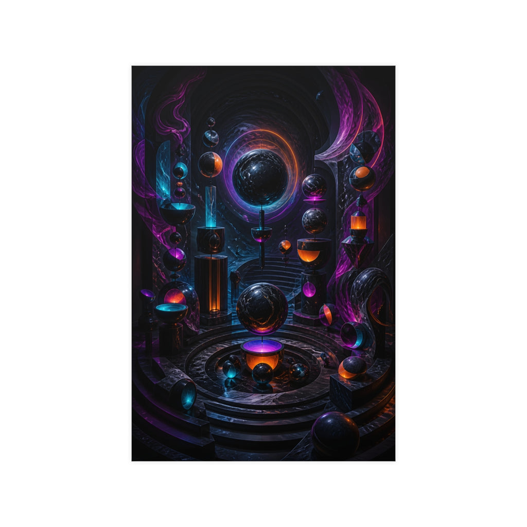 Orbitless Marble Choir KOSVYRE poster product mockup, front view