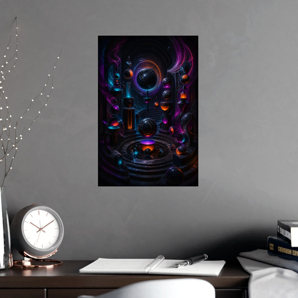 Orbitless Marble Choir KOSVYRE poster product mockup, alternate view