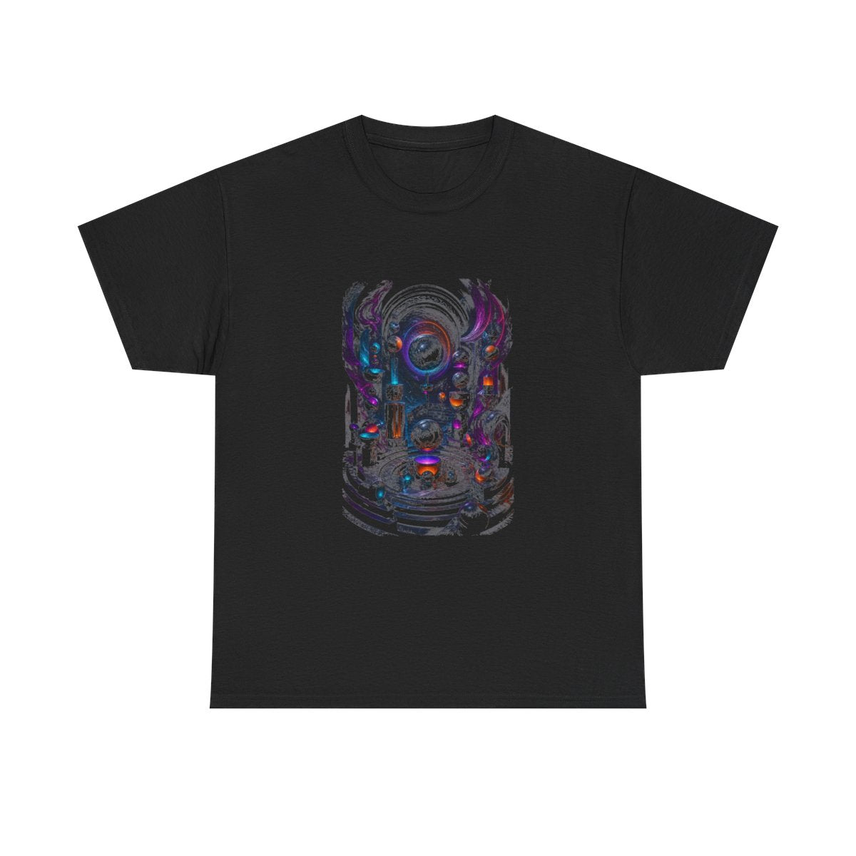 Orbitless Marble Choir KOSVYRE graphic tee product mockup, front view