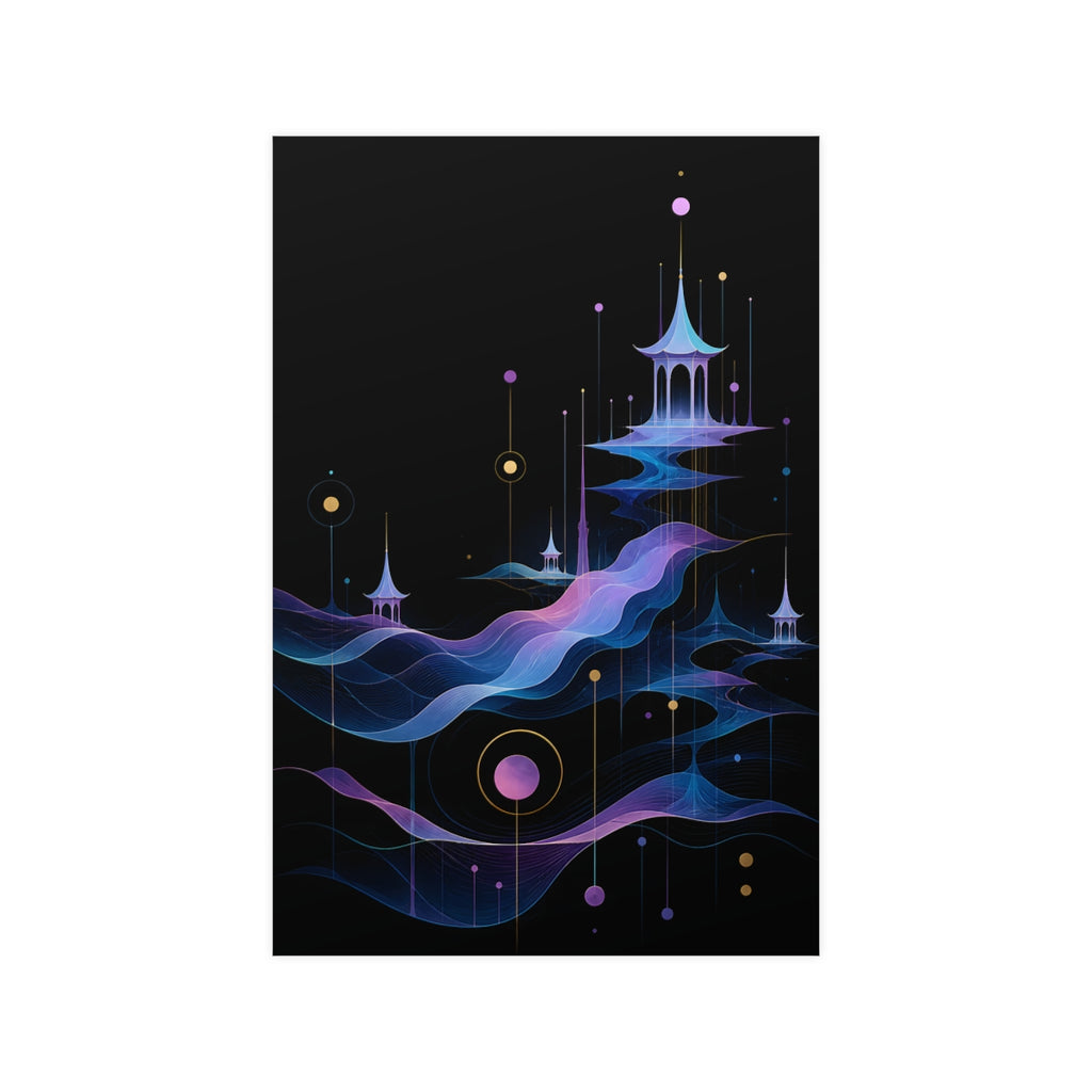 Pale Signal Pavilions KOSVYRE poster product mockup, front view