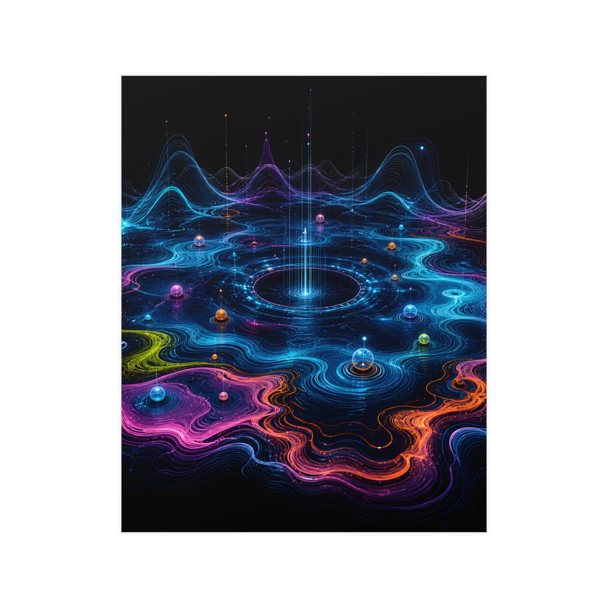 Pale Signal Reservoir KOSVYRE poster product mockup, front view