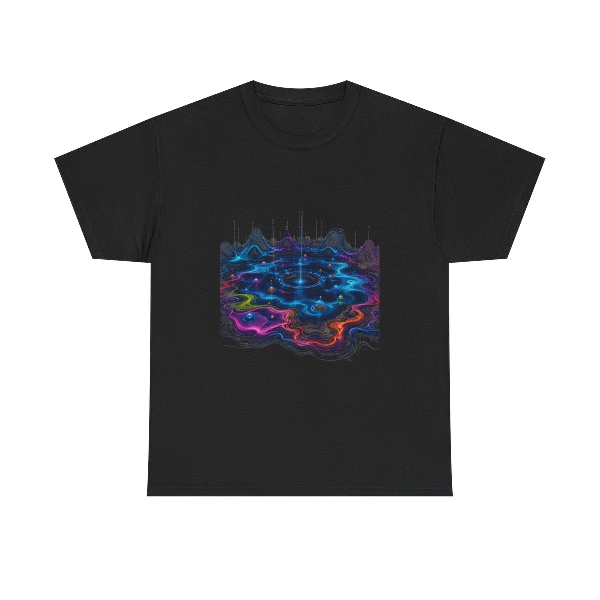 Pale Signal Reservoir KOSVYRE graphic tee product mockup, front view