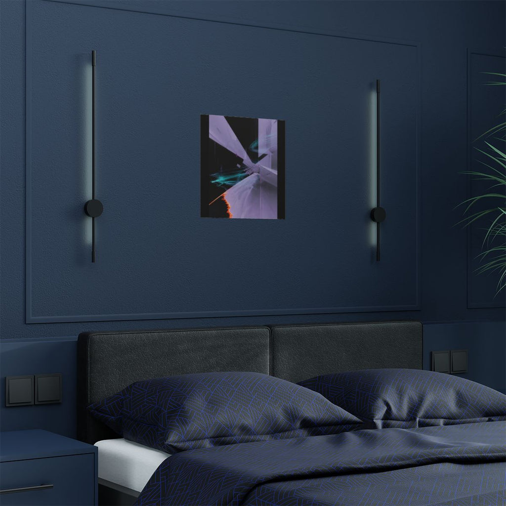 Pale Static Crossing KOSVYRE art print product mockup, detail view