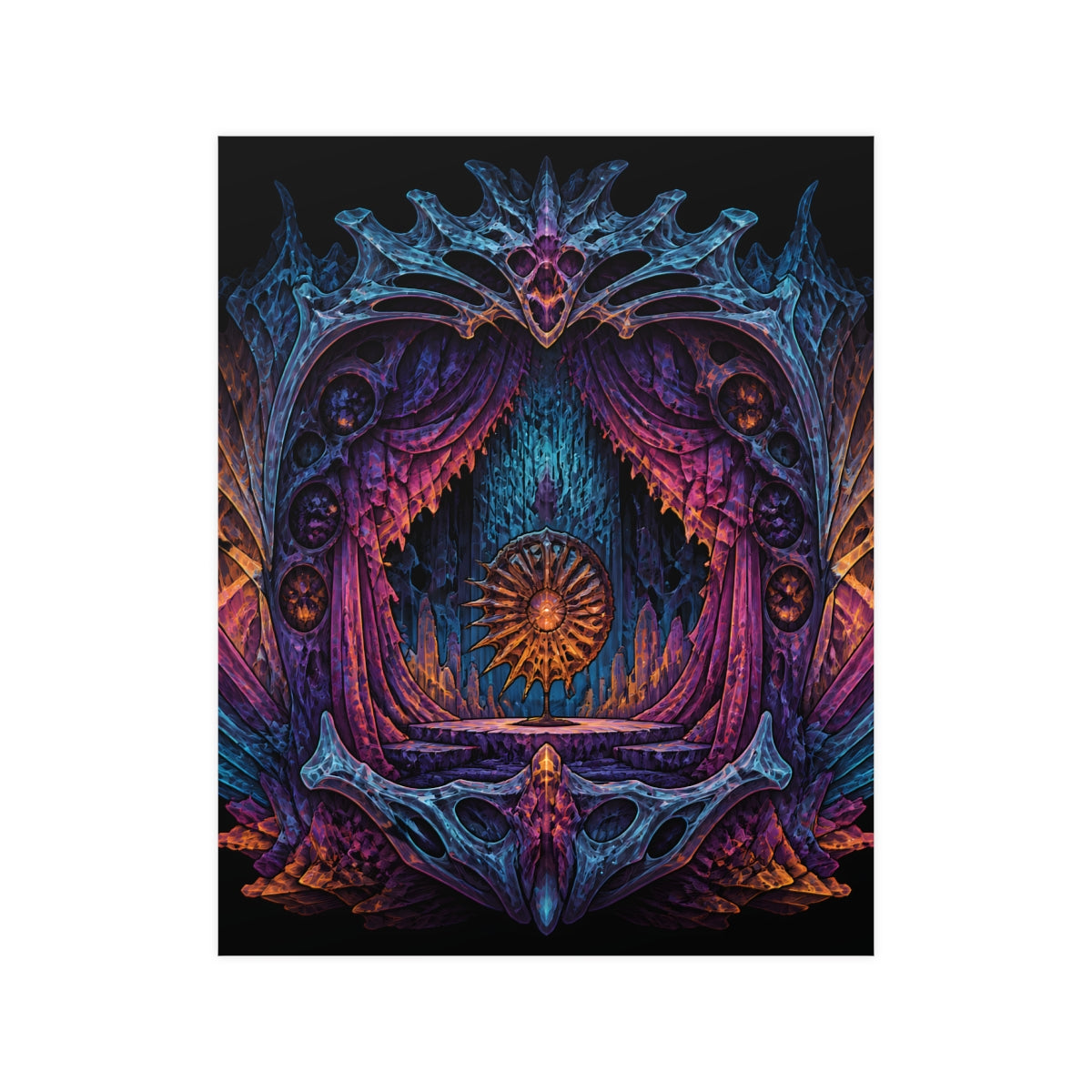 Parallax Fossil Theater KOSVYRE poster product mockup, front view