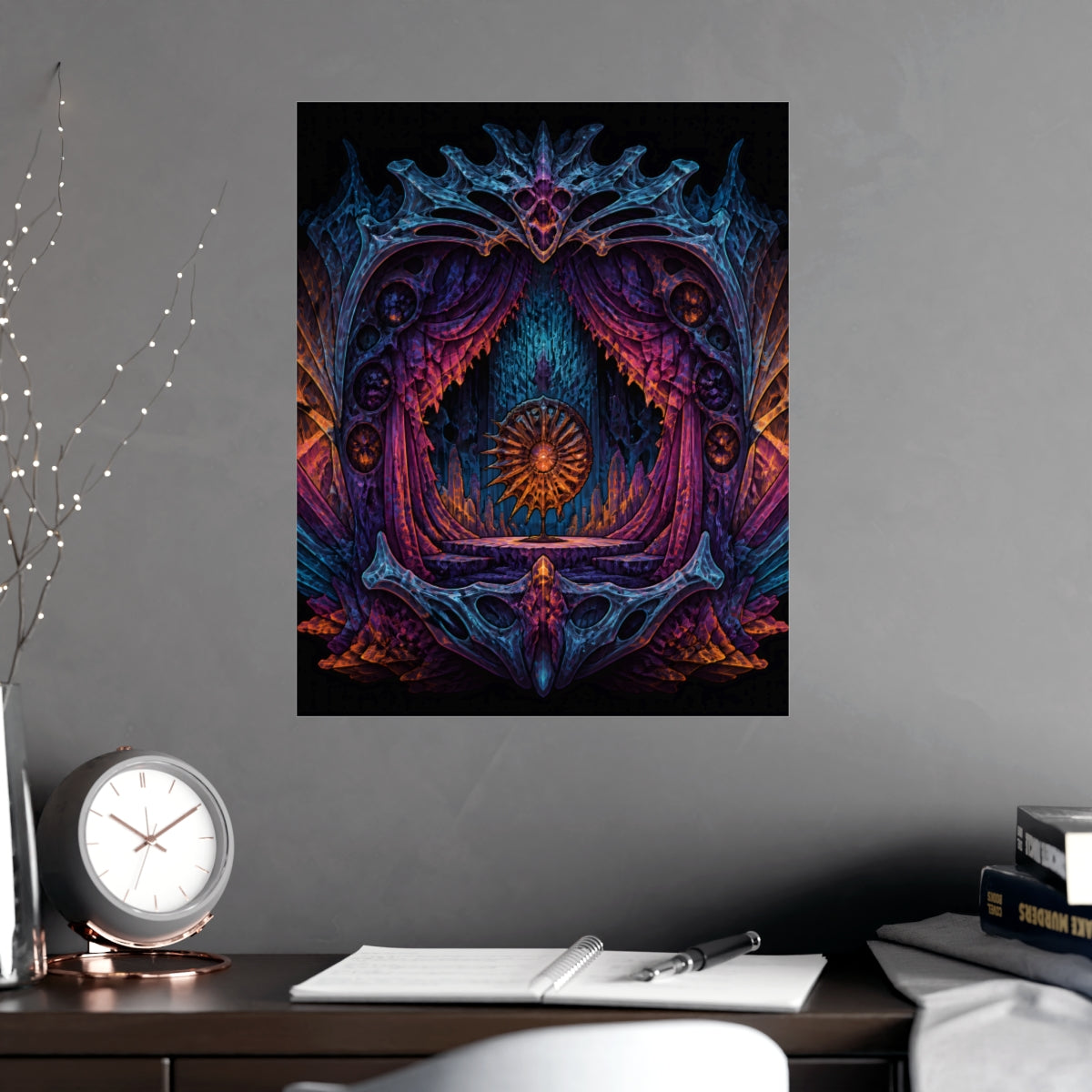Parallax Fossil Theater KOSVYRE poster product mockup, alternate view
