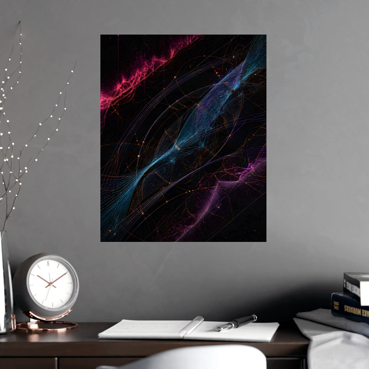 Polar Thread Observatory KOSVYRE poster product mockup, alternate view