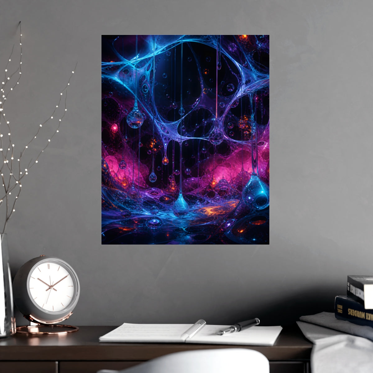 Polymer Rainfield KOSVYRE poster product mockup, alternate view