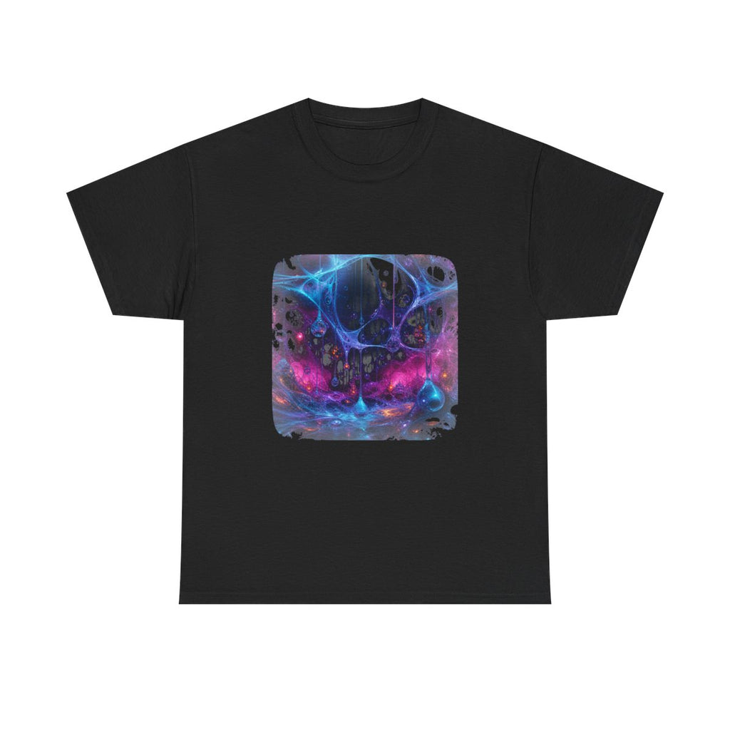 Polymer Rainfield KOSVYRE graphic tee product mockup, front view