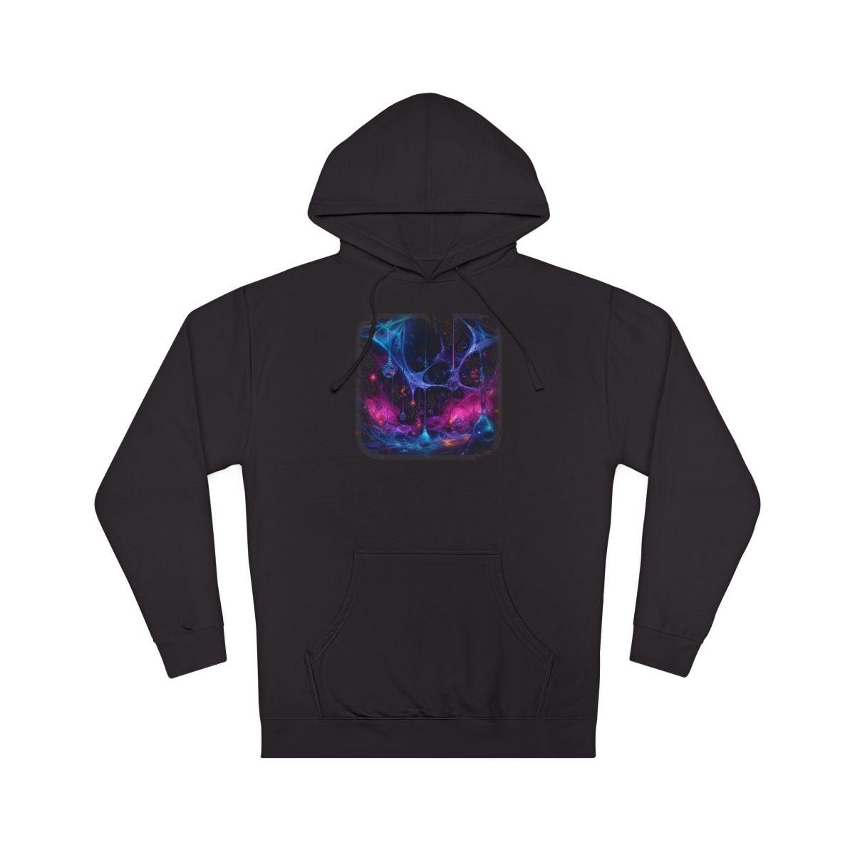 Polymer Rainfield KOSVYRE hoodie product mockup, front view