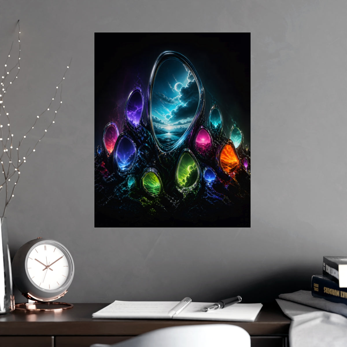Portal Garden KOSVYRE poster product mockup, alternate view