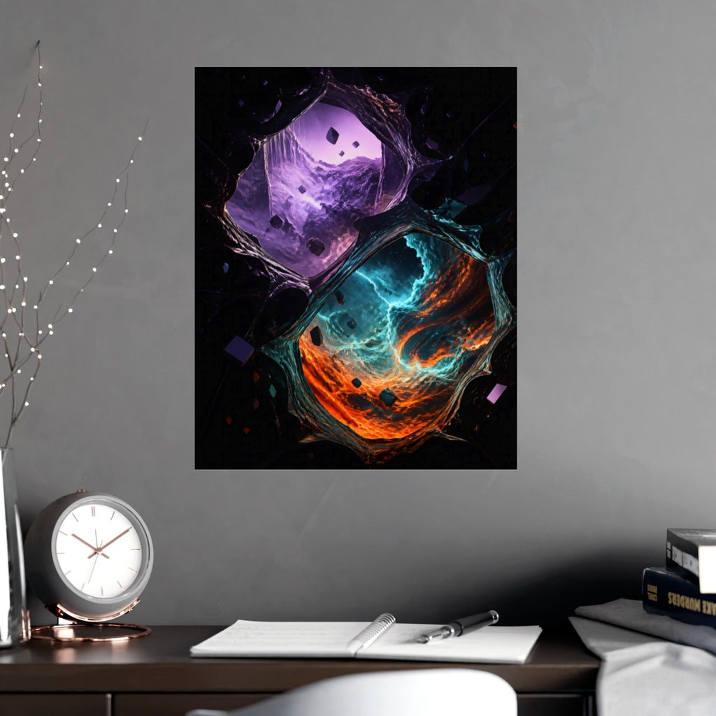 Portal Weather Study KOSVYRE poster product mockup, alternate view