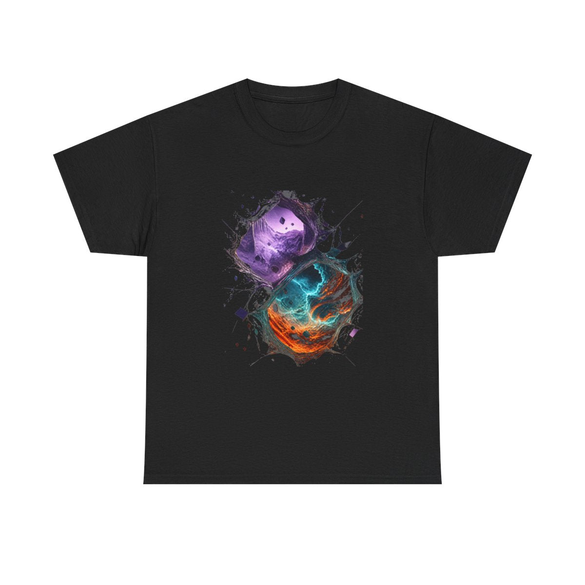 Portal Weather Study KOSVYRE graphic tee product mockup, front view