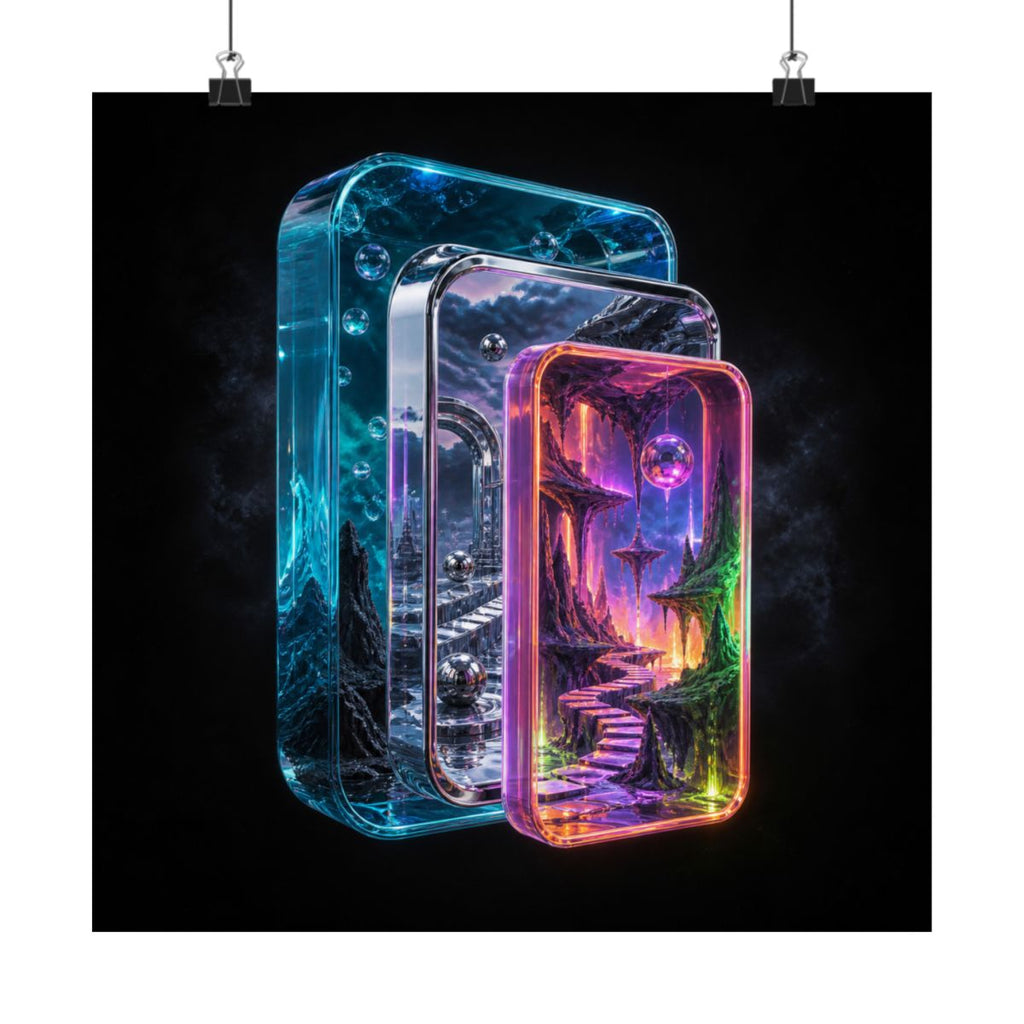Portal Within Portal KOSVYRE art print product mockup, alternate front view
