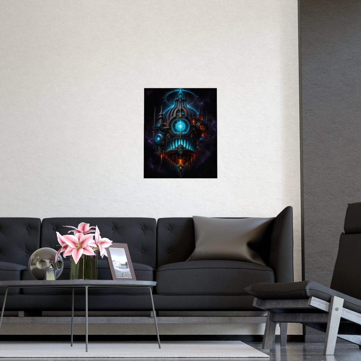 Pressure Cathedral KOSVYRE poster product mockup, detail view