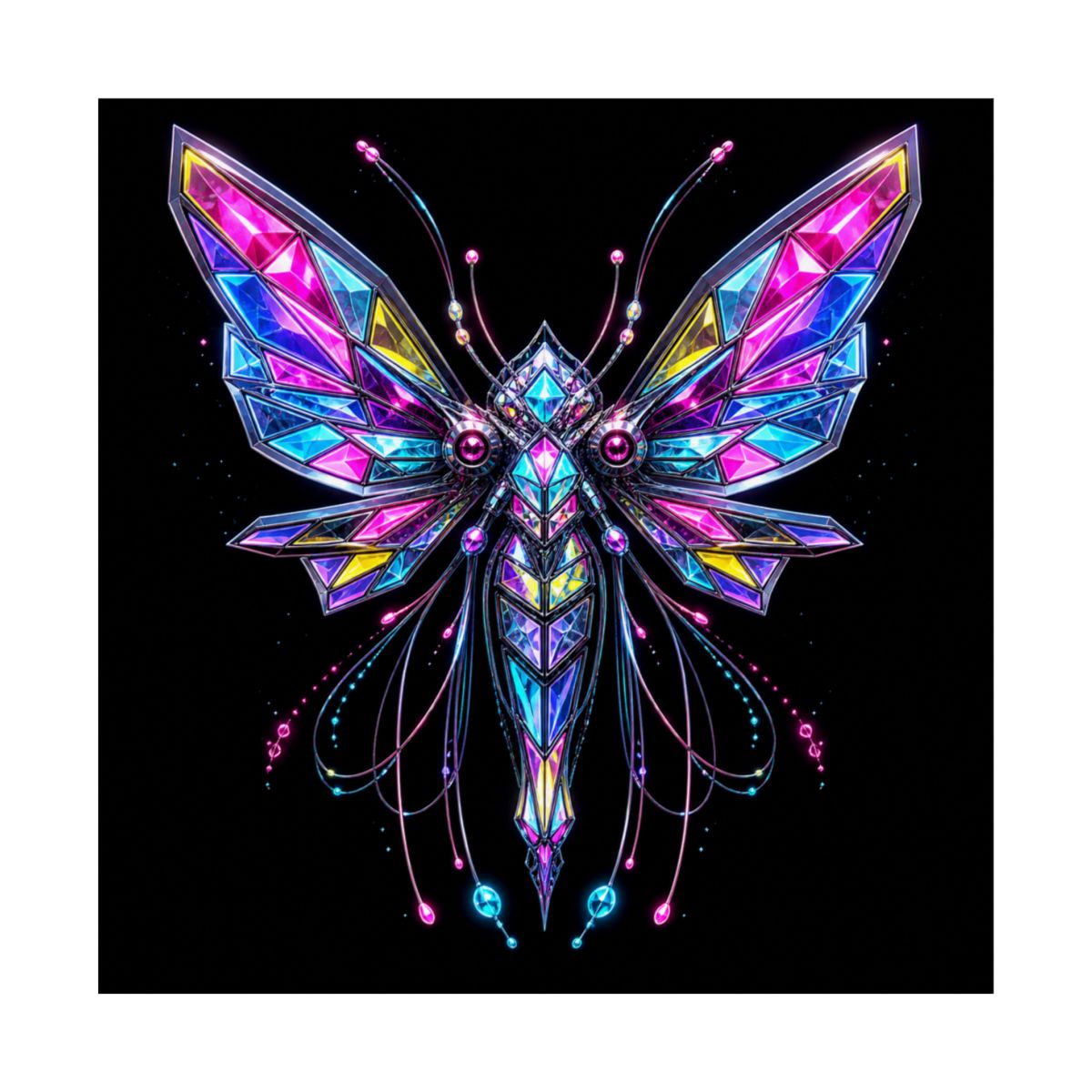 Prism Moth Relay KOSVYRE art print product mockup, front view