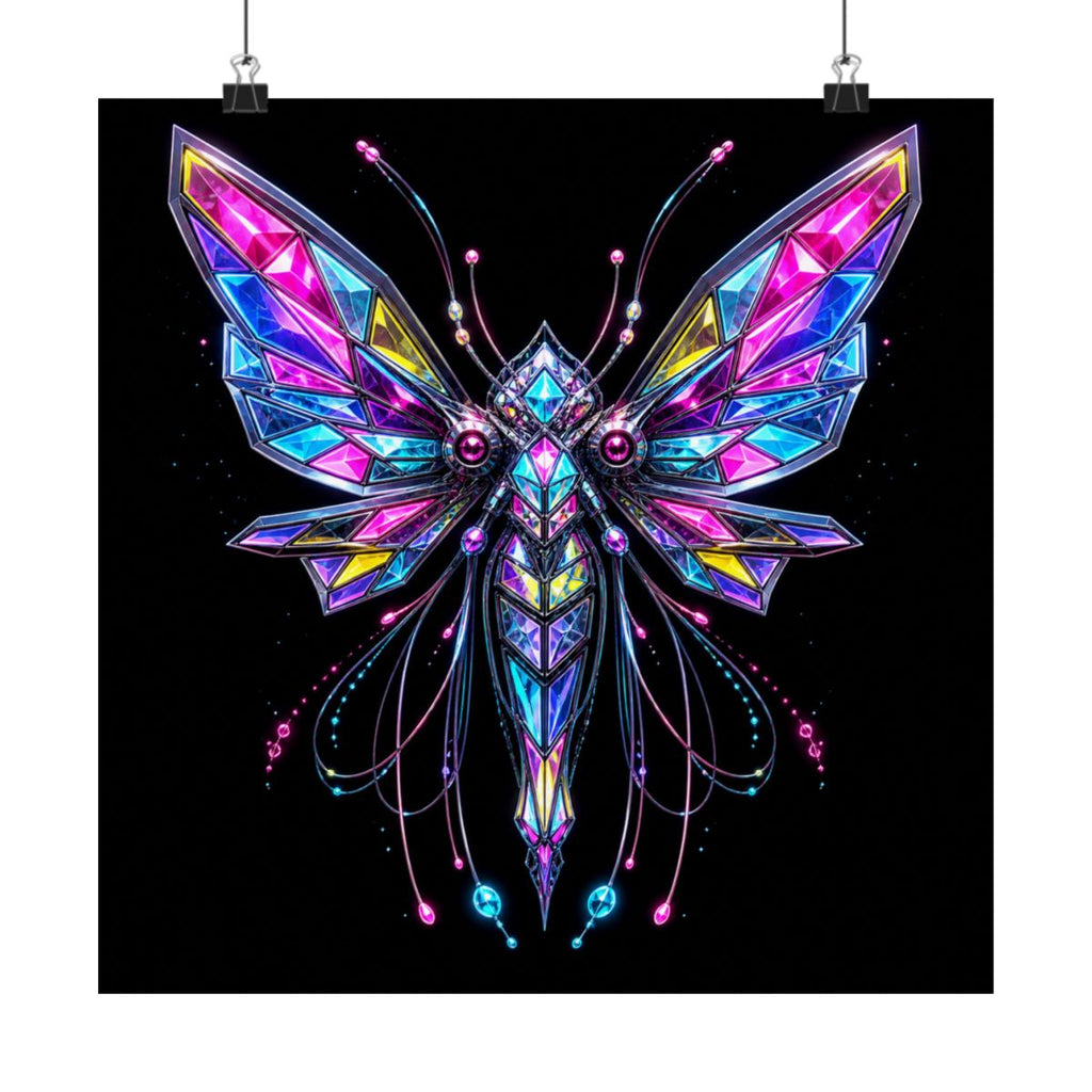 Prism Moth Relay KOSVYRE art print product mockup, alternate front view