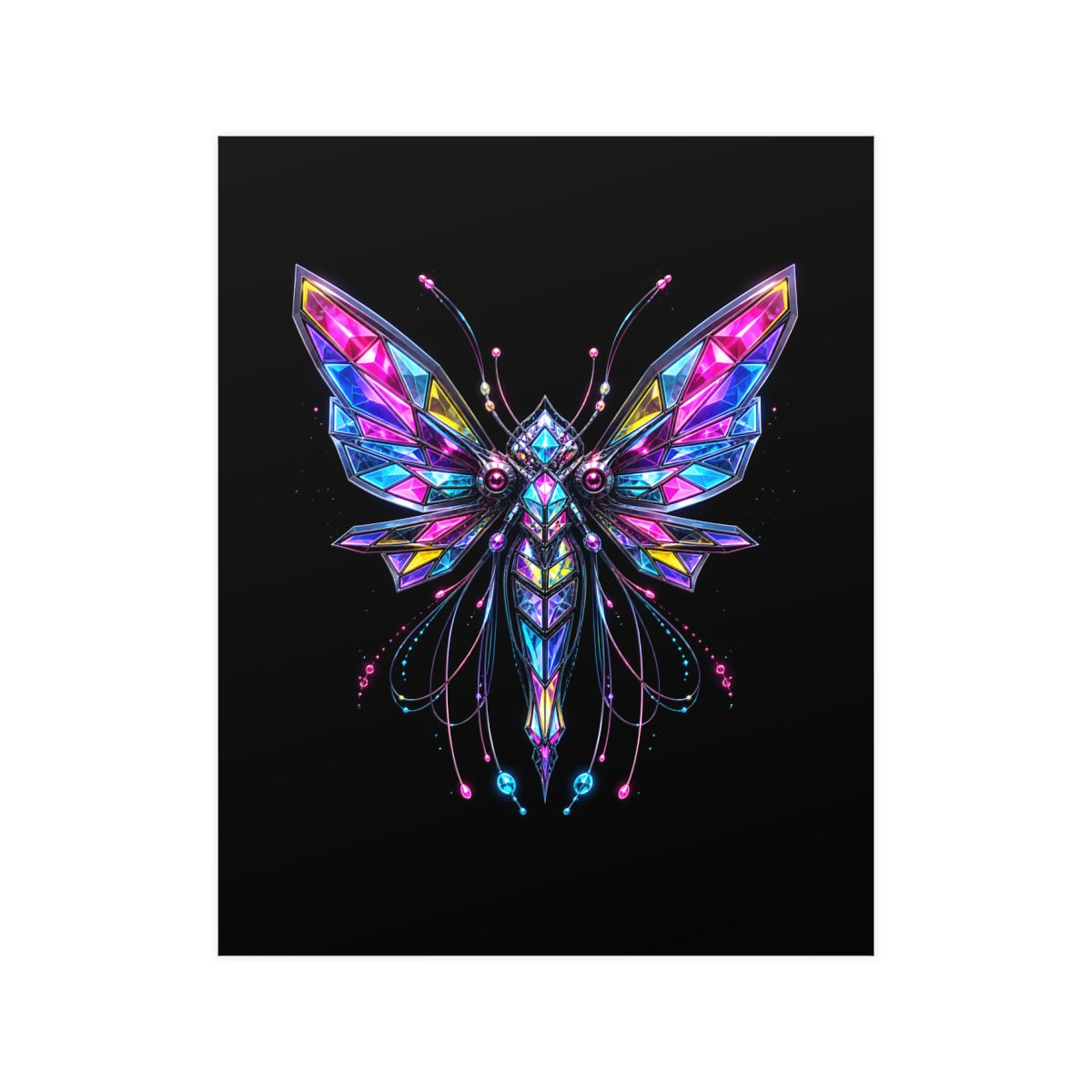Prism Moth Relay KOSVYRE poster product mockup, front view